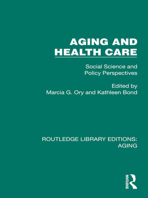 cover image of Aging and Health Care